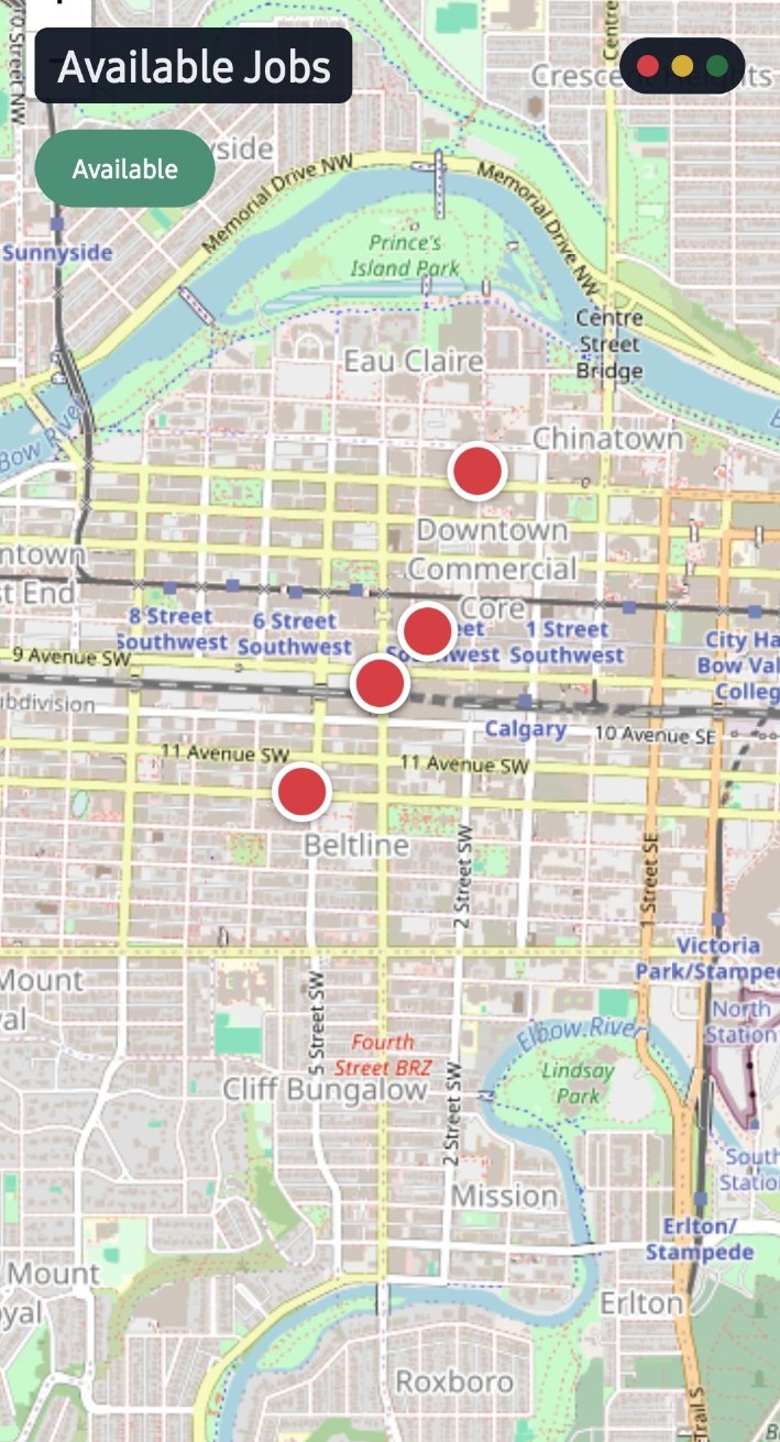 CleanOps live map